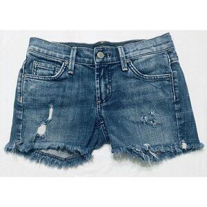 James Jeans Womens Size 24 Cutoff Denim Shorts Limited Edition Embellished Boho